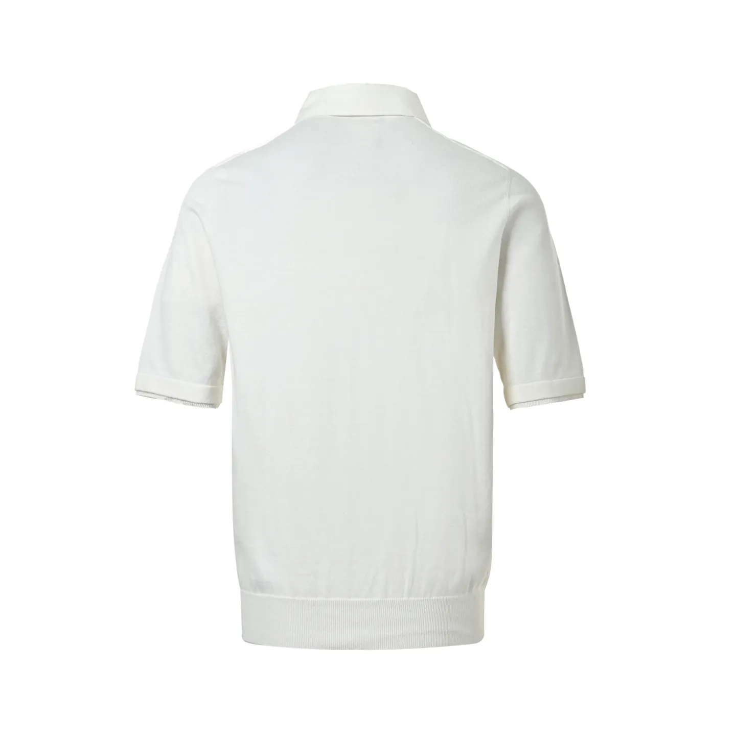 Louis Vuitton/Louis Vuitton white collar button knitted Polo short sleeves